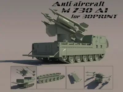 Anti aircraft M730A1 for 3D print 3D print model