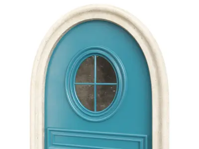 Entrance classic door 110 3D model