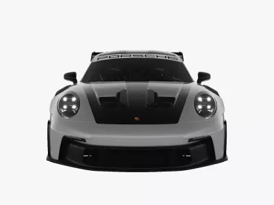 Porsche GT3RS Weissach 2023 3D model