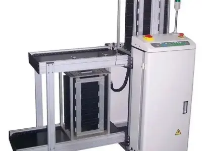 PCB Magazine SMT Loader and Unloader with Auto Pick and Place 3D model