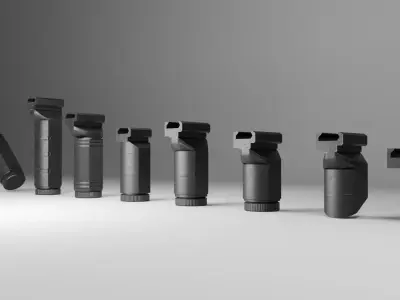 Zenit Foregrips Pack Low-poly 3D model