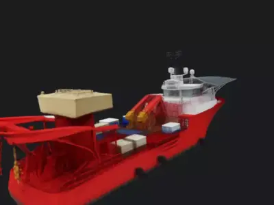 Offshore Subsea Construction 3D Model 3D model