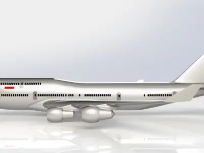 Airplane Boeing 747-100 model 3D model