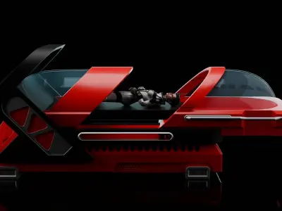 Cryo Chamber Low-poly 3D model