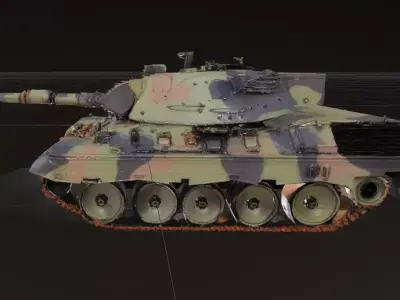 Military Battle Tank 3D model