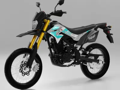 2019 - Kawasaki D-Tracker 150 3D model