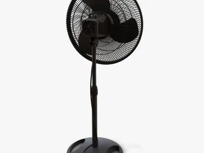 Oscillating Pedestal Fan Free 3D model