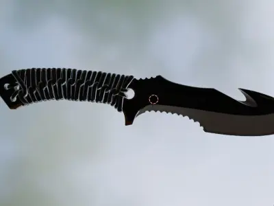knife 2 Low-poly 3D model