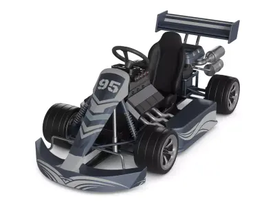 Off road Go Kart 3D model 2