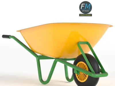 Wheelbarrow 3D model shop