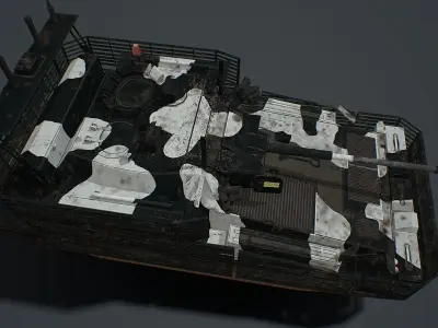 FV 107 Scimitar mk2  Low-poly 3D model