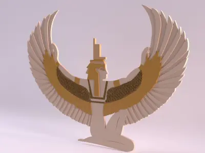 Egyptian Symbols - 022 Low-poly 3D model