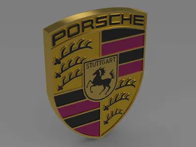Porsche Logo 3D model