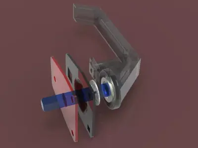 Handle plastic latch Free 3D model