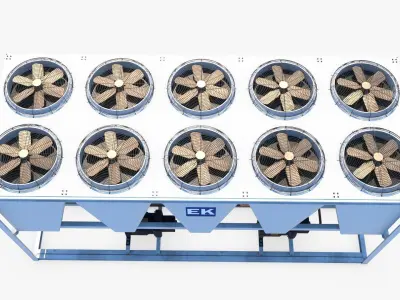 Air Conditioner 07 Low-poly 3D model