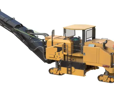 Cold Planers PM200  Low-poly 3D model