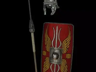 Roman armor Low-poly 3D model