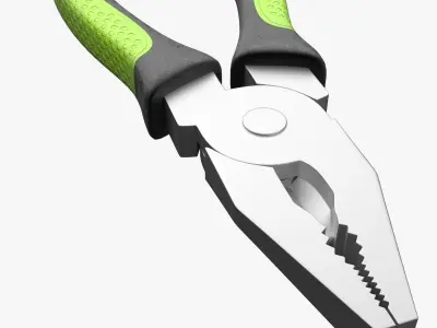 Plier pliers with handles 3D model