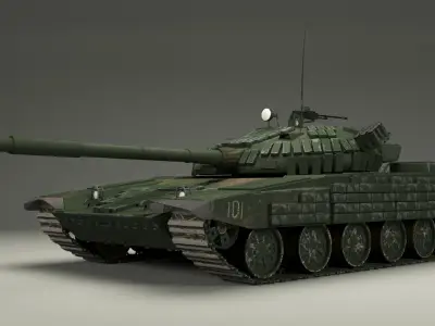 T-72 Russian  Tank 3D model