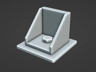 Lug Support 3D Model Low-poly 3D model Low-poly 3D model