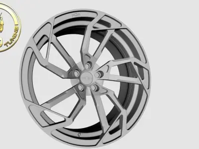 wheel PUR RS05 Free 3D model