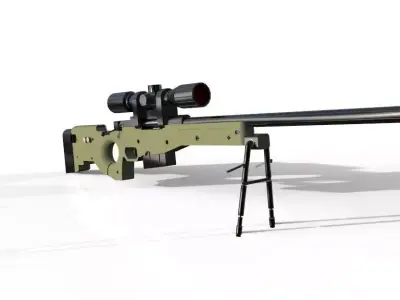 Arctic Warfare Magnum Free 3D model