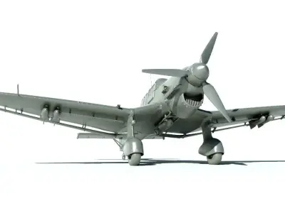 Airplane Junkers Ju 87 for Print 3D print model