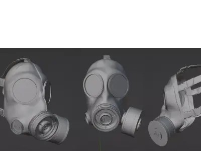 Gasmask gas mask 3D model