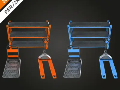 Warehouse Prop Low-poly 3D model purchase