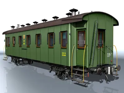Passenger wagon 3D model