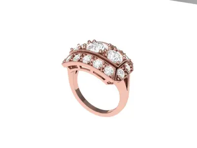Wedding Ring  3D print model 448