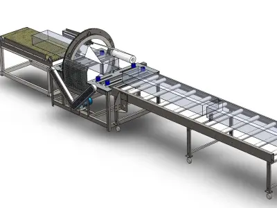 Horizontal Film Wrapping Machine 3D model