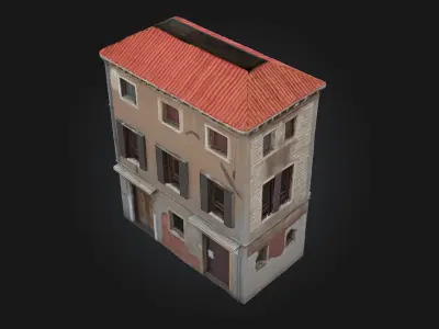 The Old Townhouse  Classic Charm of Historic Urban Living 3D model