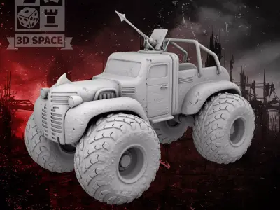 monster truck 3D print model purchase