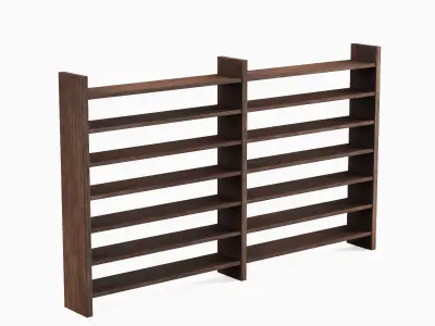Double Sided Shelf 03 Low-poly 3D model
