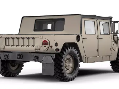 Humvee Military HMMWV M998A1 1994 3D model