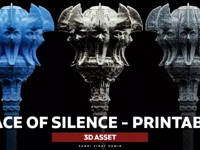 Mace of Silence 3D Base Mesh - FBX ZPR ZTL 3D model