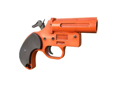 Flare Gun Low-poly 3D model get