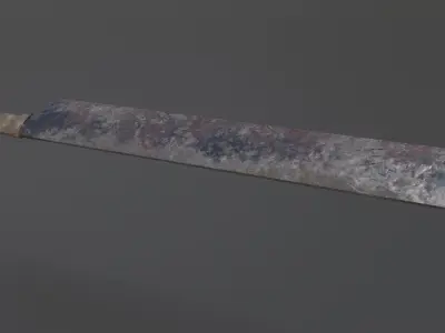Orc Sword Free low-poly 3D model