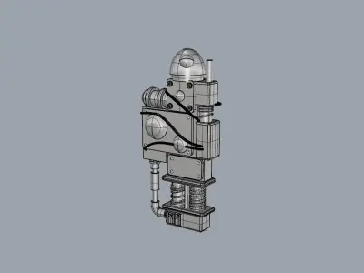Doctor Who Zygon Detector Ding Device Replica Miniature Prop  3D print model