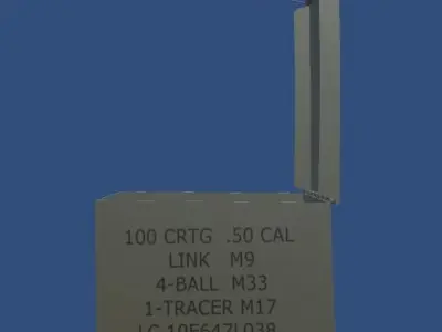 AmmoBox 50 cal Free 3D model