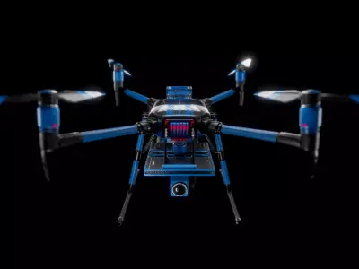 Quadcopter Drone 3D model buy