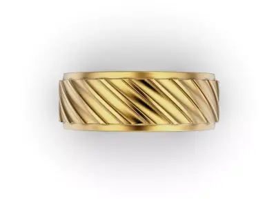 Geometric Gear Pattern Band 3D print model