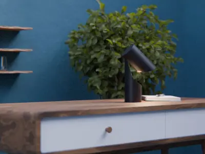 Simple Adjustable Lamp Free 3D model