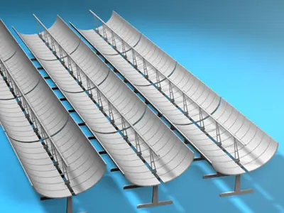 Solar thermodynamic panels 3D model