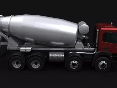 Iveco Stralis X-Way Concrete Mixer 3D model