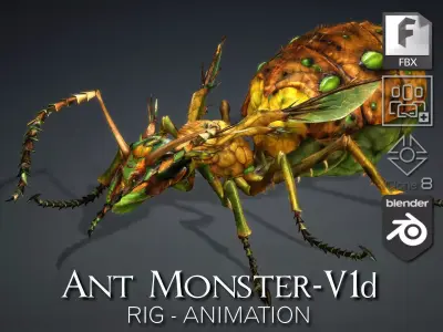 Ant Monster-V1d 3D model