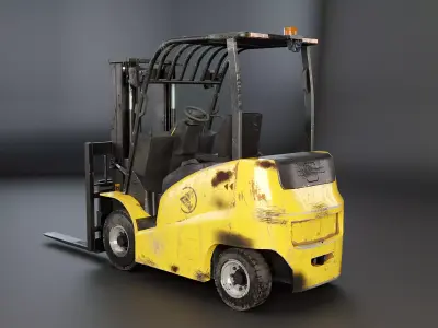 Used Modern Electric Forklift Low-poly 3D model