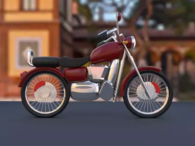 Simple bike model  Free 3D model