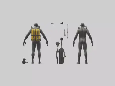 Diving Gear model 3D model